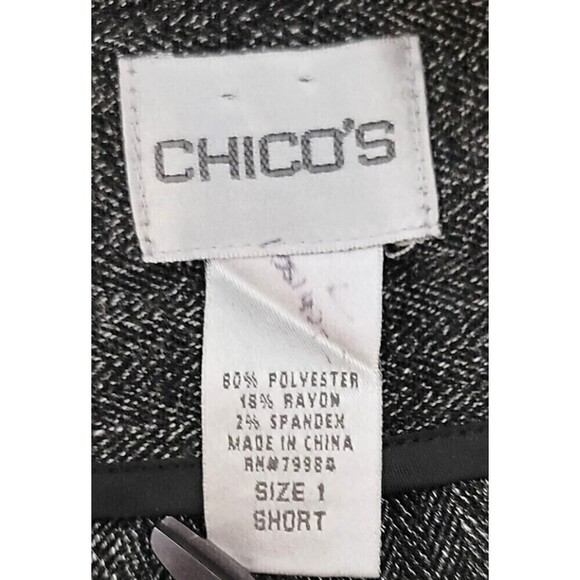 Chico's Tweed Bermuda Career Capris - Size 1 or 8 - Picture 9 of 11